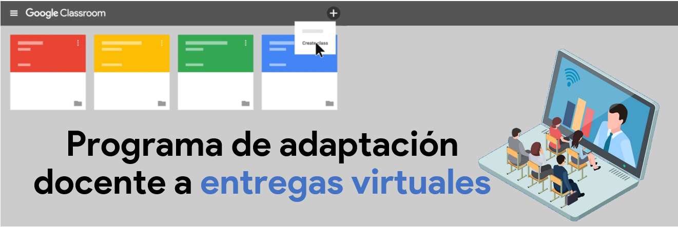 Programa de adaptación docente a entregas virtuales