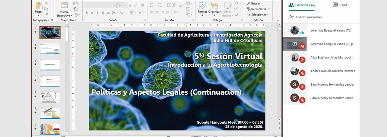 5ta Sesión Facultad de Agricultura UJMD